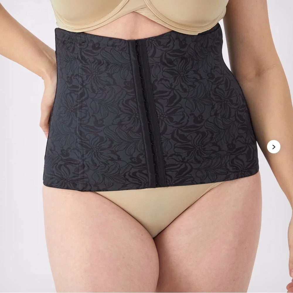 Maiden-form Large Black Tummy Solution Waist Shaper Trainer Whimsigoth